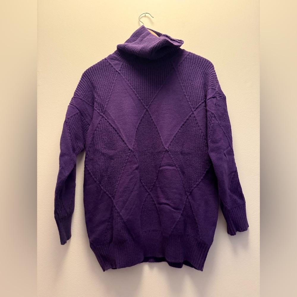 NWOT cheery purple sweater